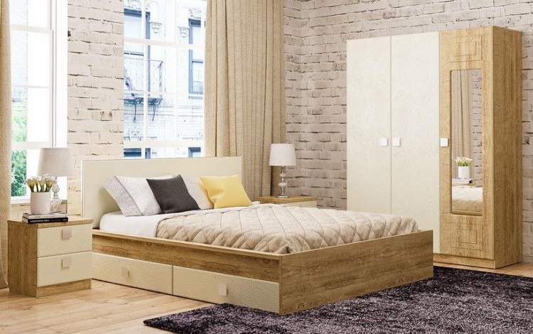 Кровать двуспальная Анастасия АН-22К