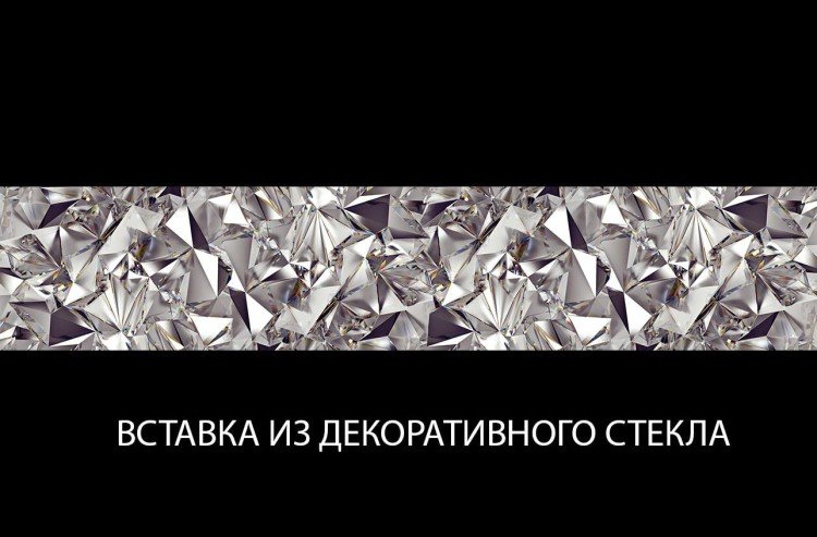 Шкаф с витриной 2V2D Whiteblack (Вайтблек)